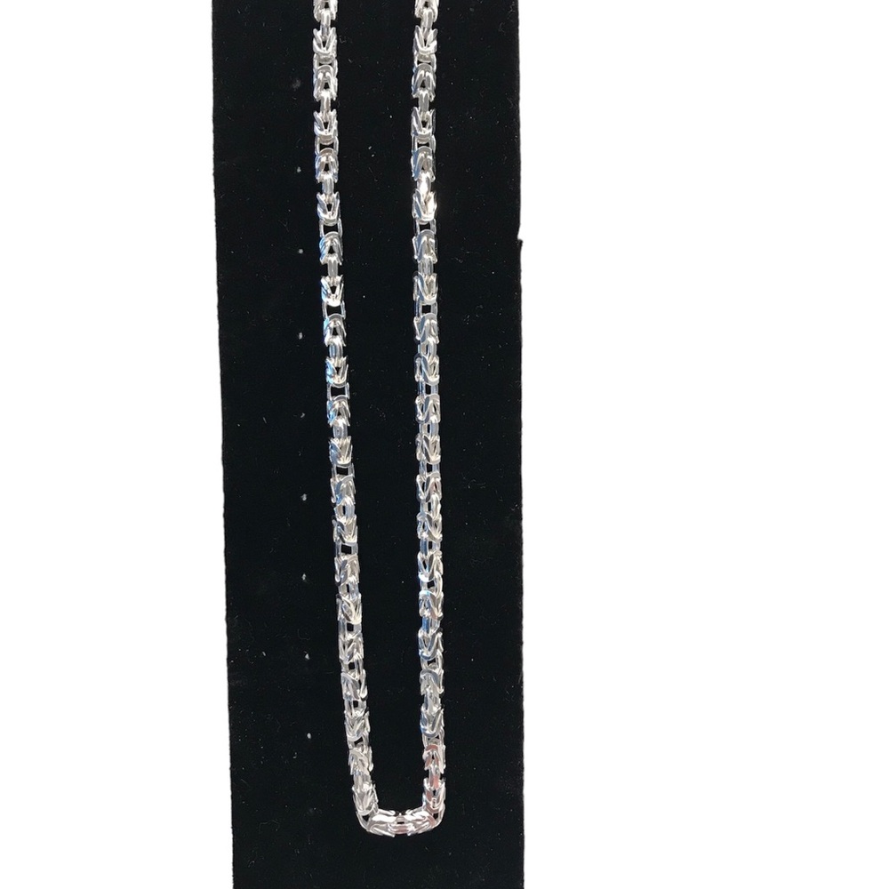 16” Byzantine Necklace. Sterling Silver.